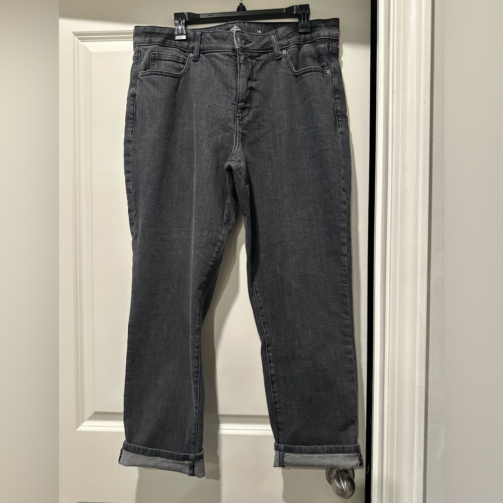 St. John's Bay Gray Straight Leg Jeans Classic Style